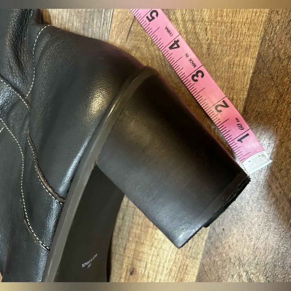 Matisse Lexi Leather Riding Boot Dark Brown Size 10